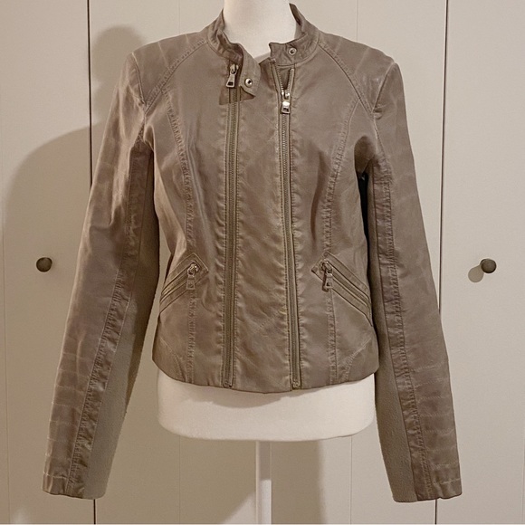 Sam Edelman Faux Leather Moto Jacket - Picture 1 of 4